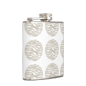 Zebra Print Polka Dots Flask Heupfles (Rechts)