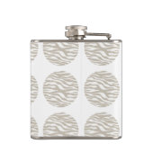 Zebra Print Polka Dots Flask Heupfles (Achterkant)
