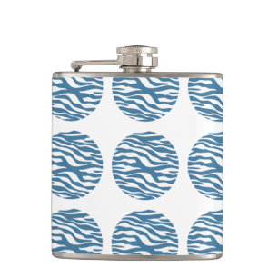 Zebra Print Polka Dots Flask Heupfles