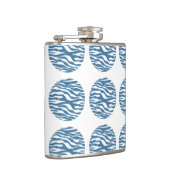 Zebra Print Polka Dots Flask Heupfles (Rechts)