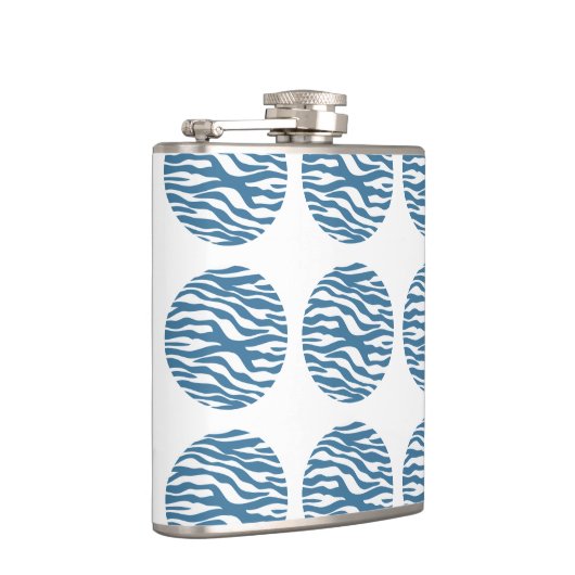 Zebra Print Polka Dots Flask Heupfles (Rechts)