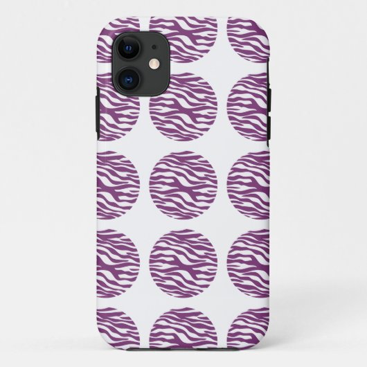 Zebra Print Polka Dots iPhone 5 BT Hoesje (Achterkant)