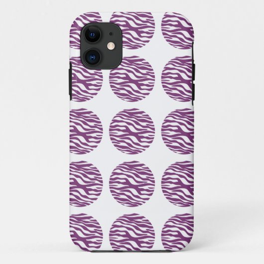 Zebra Print Polka Dots iPhone 5 Tough Xtreme Hoesj Case-Mate iPhone Case (Achterkant)