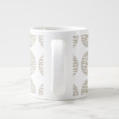 Zebra Print Polka Dots Jumbo Mok (Achterkant)