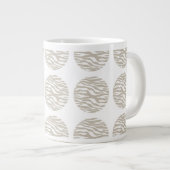 Zebra Print Polka Dots Jumbo Mok (Voorkant rechts)
