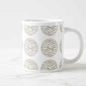 Zebra Print Polka Dots Jumbo Mok (Rechts)