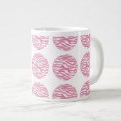 Zebra Print Polka Dots Jumbo Mok (Voorkant rechts)