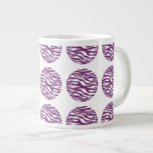 Zebra Print Polka Dots Jumbo Mok (Voorkant rechts)