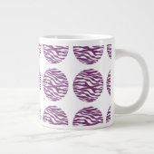 Zebra Print Polka Dots Jumbo Mok (Rechts)