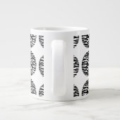 Zebra Print Polka Dots Jumbo Mok (Achterkant)