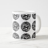 Zebra Print Polka Dots Jumbo Mok (Voorkant rechts)