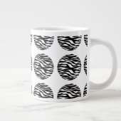 Zebra Print Polka Dots Jumbo Mok (Rechts)