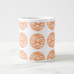 Zebra Print Polka Dots Jumbo Mok
