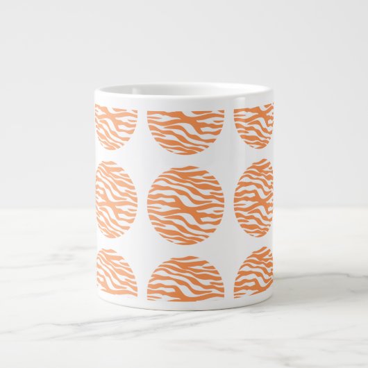 Zebra Print Polka Dots Jumbo Mok (Voorkant)