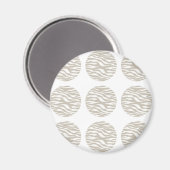 Zebra Print Polka Dots Magnet (Voorkant / Achterkant)