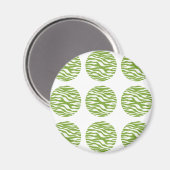 Zebra Print Polka Dots Magnet (Voorkant / Achterkant)