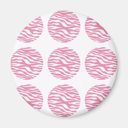 Zebra Print Polka Dots Magnet (Voorkant)