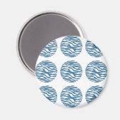 Zebra Print Polka Dots Magnet (Voorkant / Achterkant)