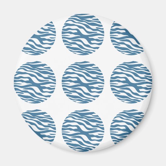 Zebra Print Polka Dots Magnet (Voorkant)
