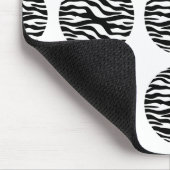 Zebra Print Polka Dots Mousepad Muismat (Hoek)