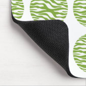 Zebra Print Polka Dots Mousepad Muismat (Hoek)