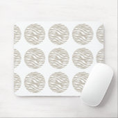 Zebra Print Polka Dots Mousepad Muismat (Met muis)