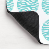 Zebra Print Polka Dots Mousepad Muismat (Hoek)