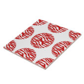 Zebra Print Polka Dots Tegel Tegeltje (Zijkant)