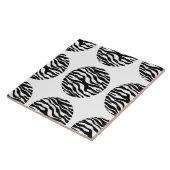 Zebra Print Polka Dots Tegel Tegeltje (Zijkant)