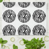 Zebra Print Polka Dots Towel Theedoek (Gevouwen)