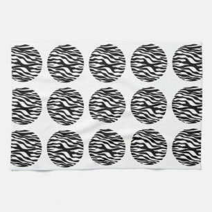 Zebra Print Polka Dots Towel Theedoek