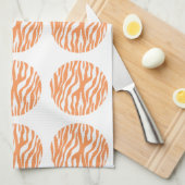 Zebra Print Polka Dots Towel Theedoek (Quarter Fold)