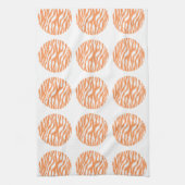 Zebra Print Polka Dots Towel Theedoek (Verticaal)