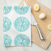 Zebra Print Polka Dots Towel Theedoek (Quarter Fold)