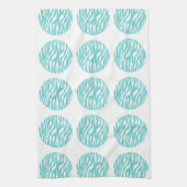 Zebra Print Polka Dots Towel Theedoek (Verticaal)