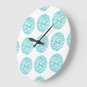 Zebra Print Polka Dots Wall klok (Hoek)