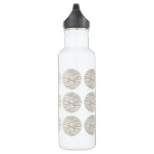 Zebra Print Polka Dots Waterfles (Rechts)