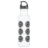 Zebra Print Polka Dots Waterfles (Achterkant)