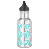 Zebra Print Polka Dots Waterfles (Links)