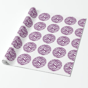Zebra Print Polka Dots Wrapping Paper Cadeaupapier