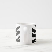 Zebra Print Porselein Kop (Achterkant)