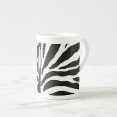 Zebra Print Porselein Kop (Voorkant rechts)