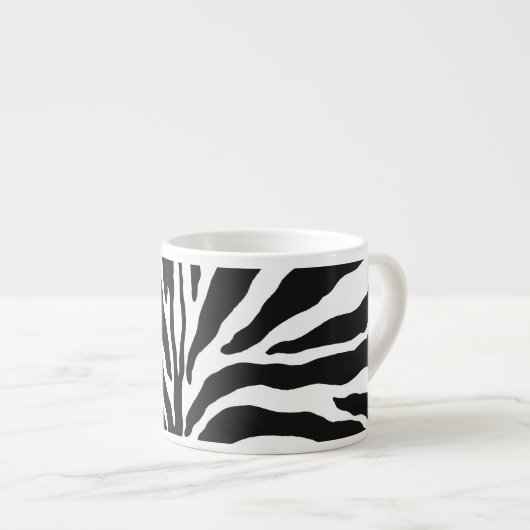 Zebra Print Porselein Kop (Voorkant rechts)