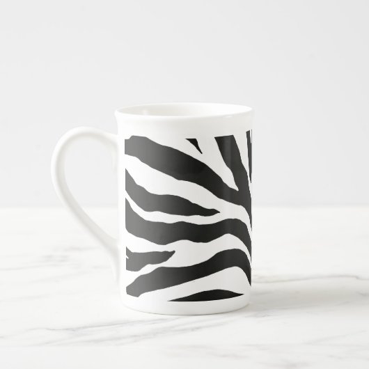 Zebra Print Porselein Kop (Links)