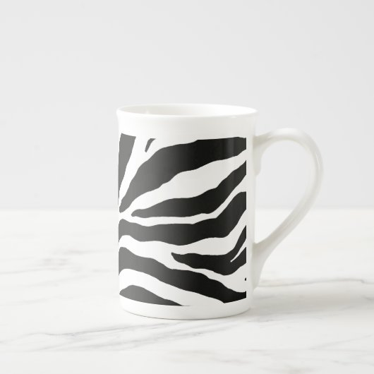 Zebra Print Porselein Kop (Rechts)