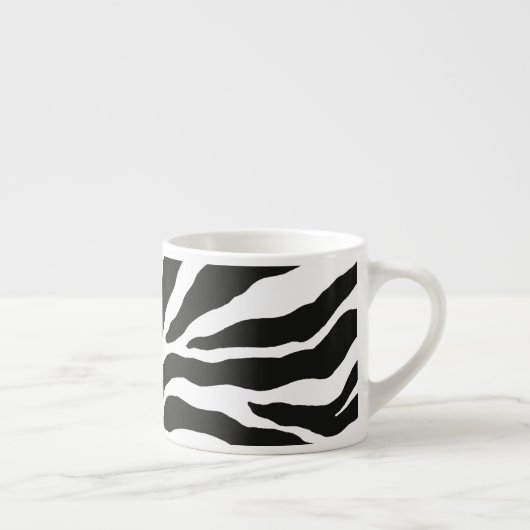 Zebra Print Porselein Kop (Rechts)