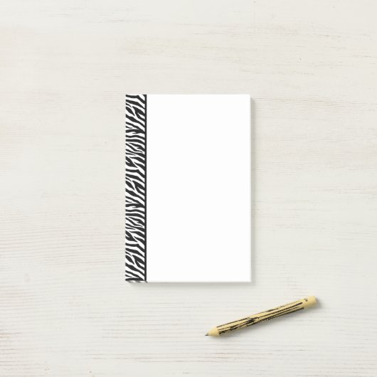Zebra Print Post-it-Notes Post-it® Notes (Op bureau)