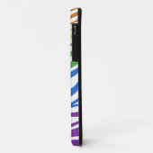 Zebra Print Rainbow Mix iPhone 5 Hoesje (Achterkant/links)