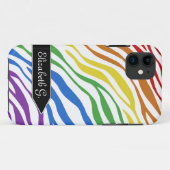 Zebra Print Rainbow Mix iPhone 5 Hoesje (Achterkant (horizontaal))
