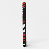Zebra Print Red Mix iPhone 5 Hoesje (Achterkant/links)